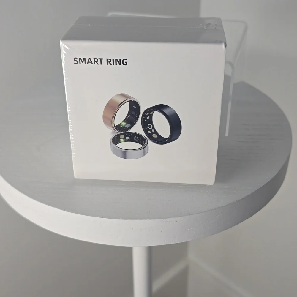 Smart Ring in Black, Size 8